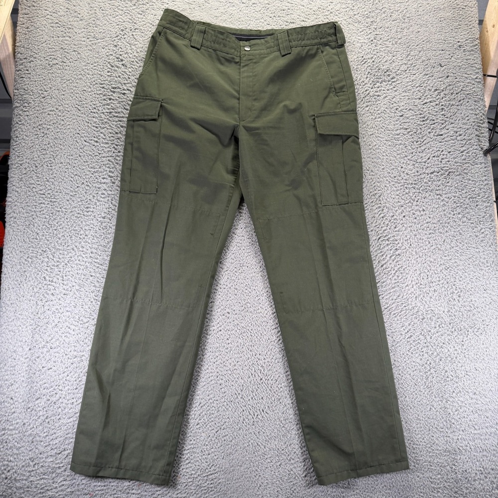 Blauer Pant Womens 18 Green Polyester Cargo Straight Workwear Utility Technician